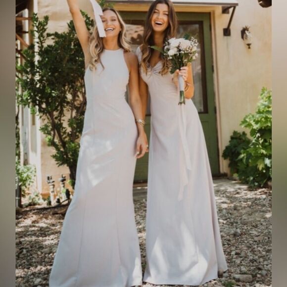 Show Me Your MuMu Chicago High Neck Wedding Floor Length Gown M - Picture 11 of 11